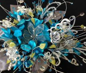 Bridal Bouquet in turquoise 